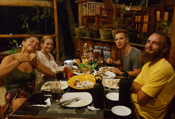 birthday dinner with all my friends